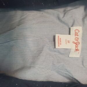 Cat & Jack Toddler Blue Striped Matching Shorts Set-